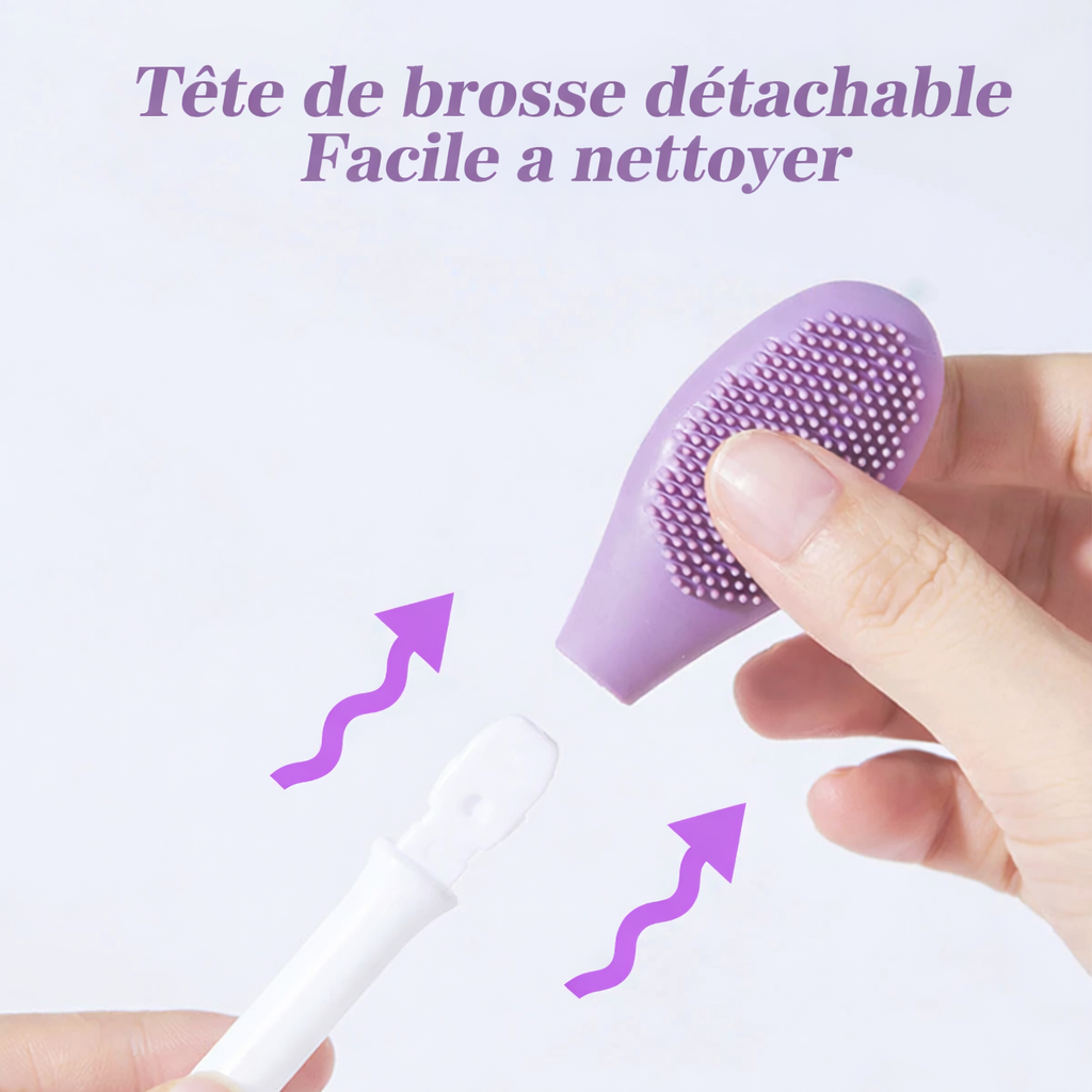 Brosse Silicone Visage 2-en-1 | Masque & Nettoyage