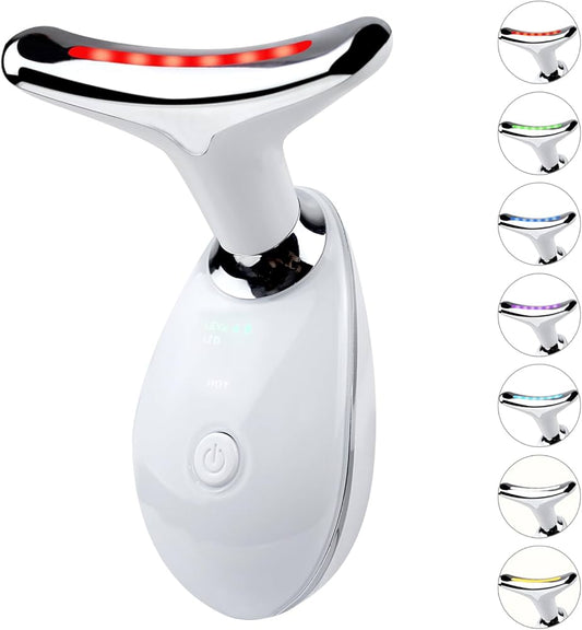 Appareil LiftGlow LED 7 Couleurs – Masseur Cou & Visage